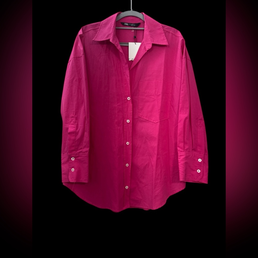 Zara Pink Button Down Shirt